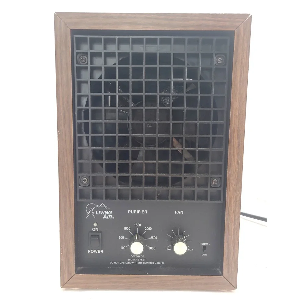 Living Air Model XL Electronic Air Purifier Ozone Ionizer Made In USA Works
